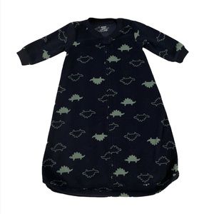🟣2/$10 Carter's fleece Sleep Bag sack blue and green dinosaur